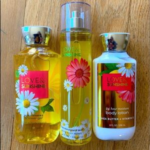 Love & Sunshine Bath & Body Works Set